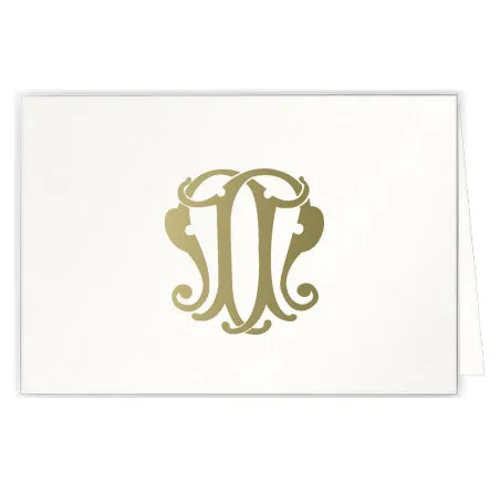 1-Letter Monogrammed Notecards