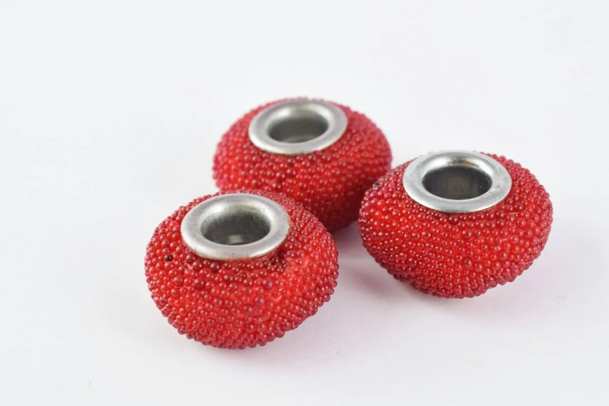 13x9mm Indonesian Clay Beads Handmade Beads 8 PCs, Bohemian Bali Style Jewelry Making Decorative Round Beads
