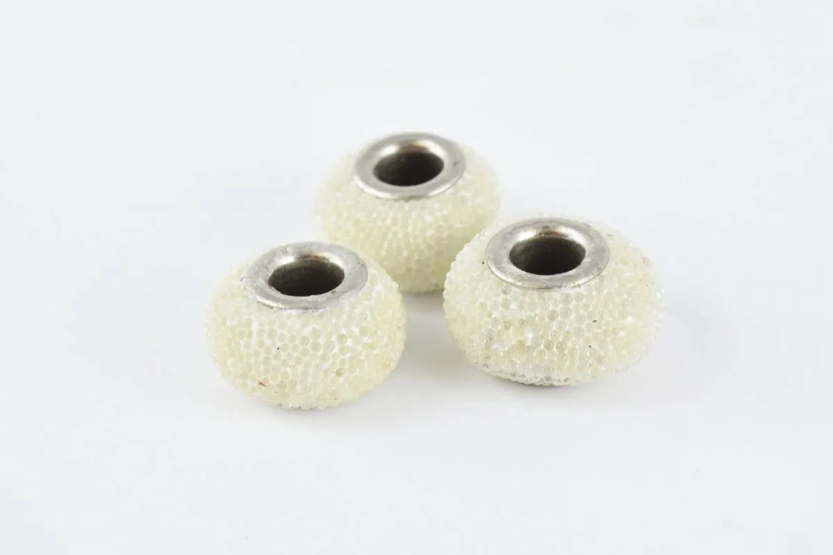 13x9mm Indonesian Clay Beads Handmade Beads 8 PCs, Bohemian Bali Style Jewelry Making Decorative Round Beads