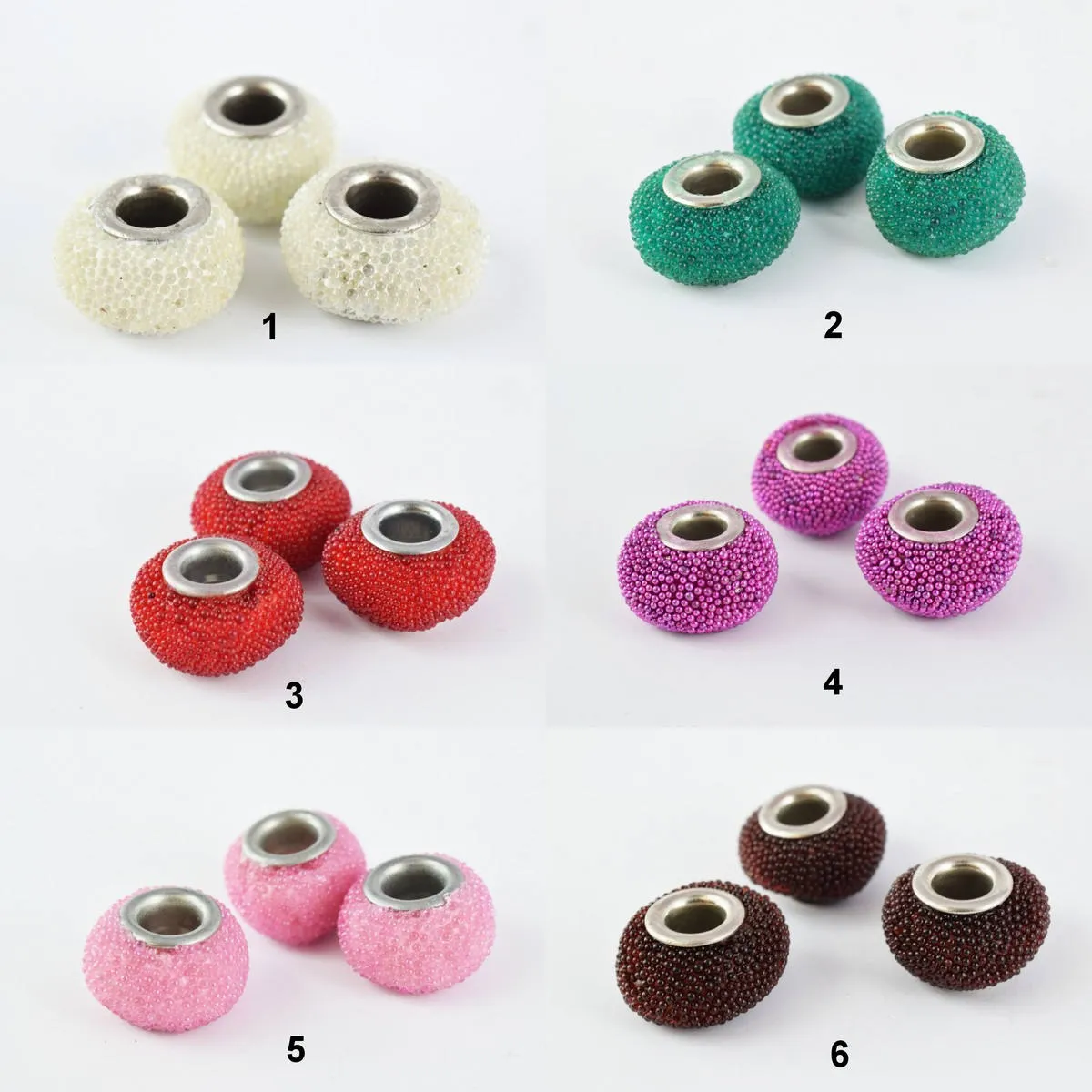 13x9mm Indonesian Clay Beads Handmade Beads 8 PCs, Bohemian Bali Style Jewelry Making Decorative Round Beads