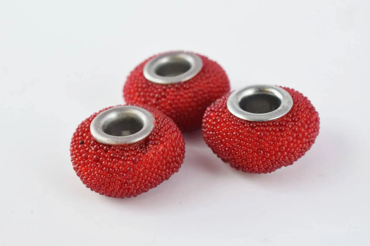 13x9mm Indonesian Clay Beads Handmade Beads 8 PCs, Bohemian Bali Style Jewelry Making Decorative Round Beads