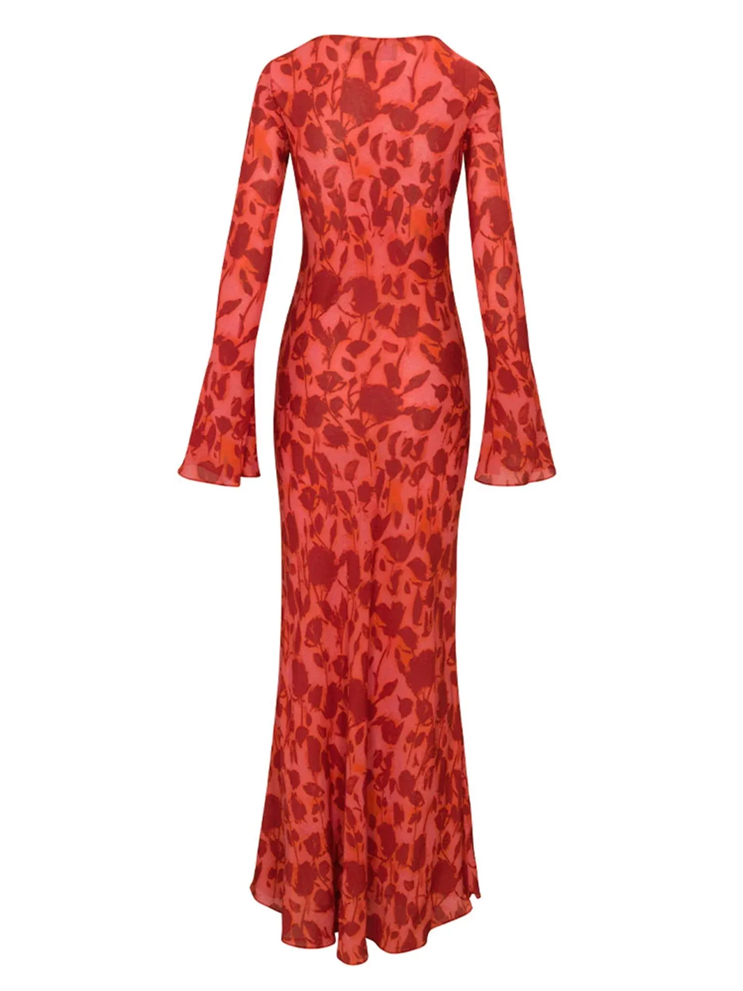 2024 Women Y2K Vintage Round Collar Slim Floral Dress