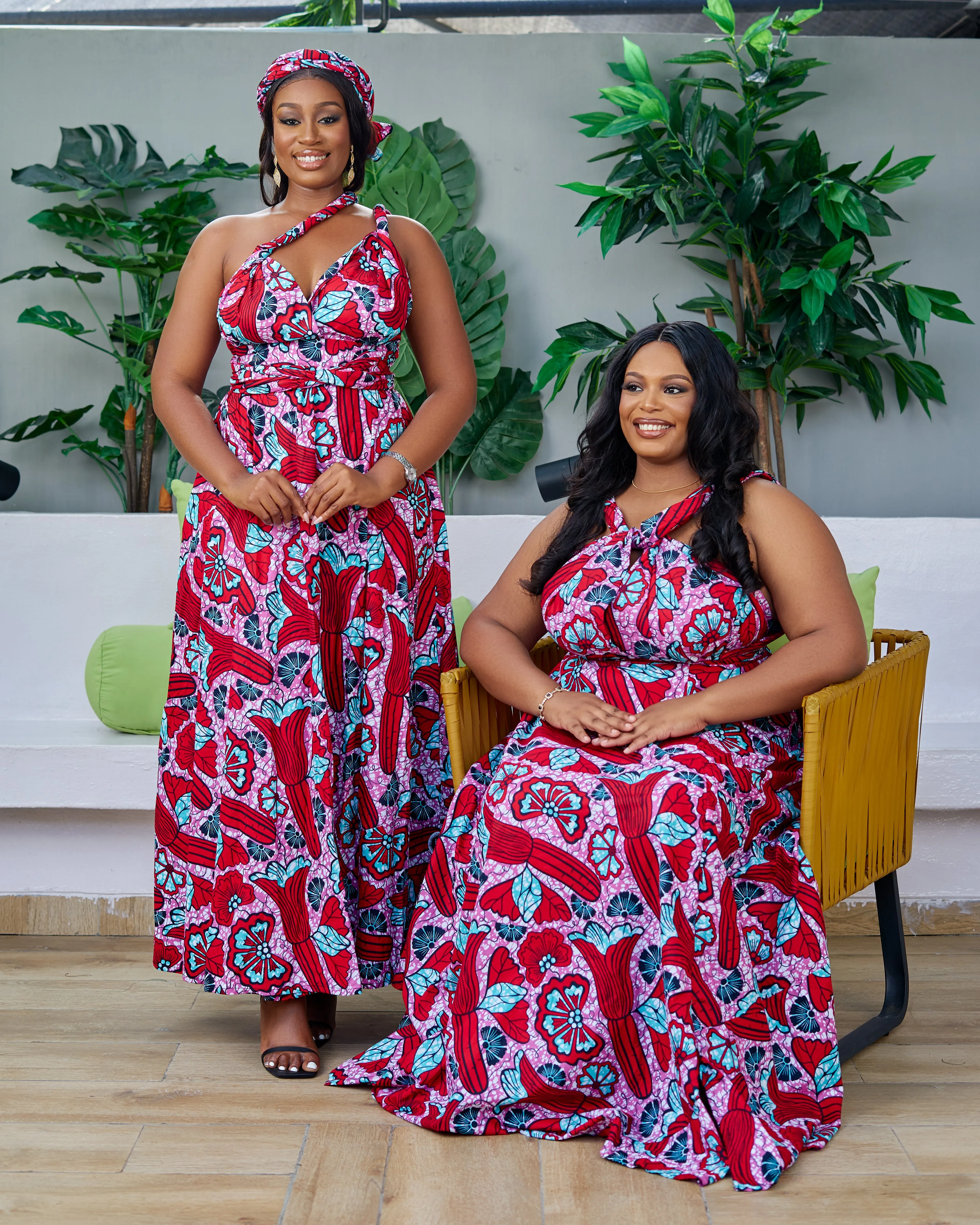 African Print Infinity Maxi Dress - Ugodiya