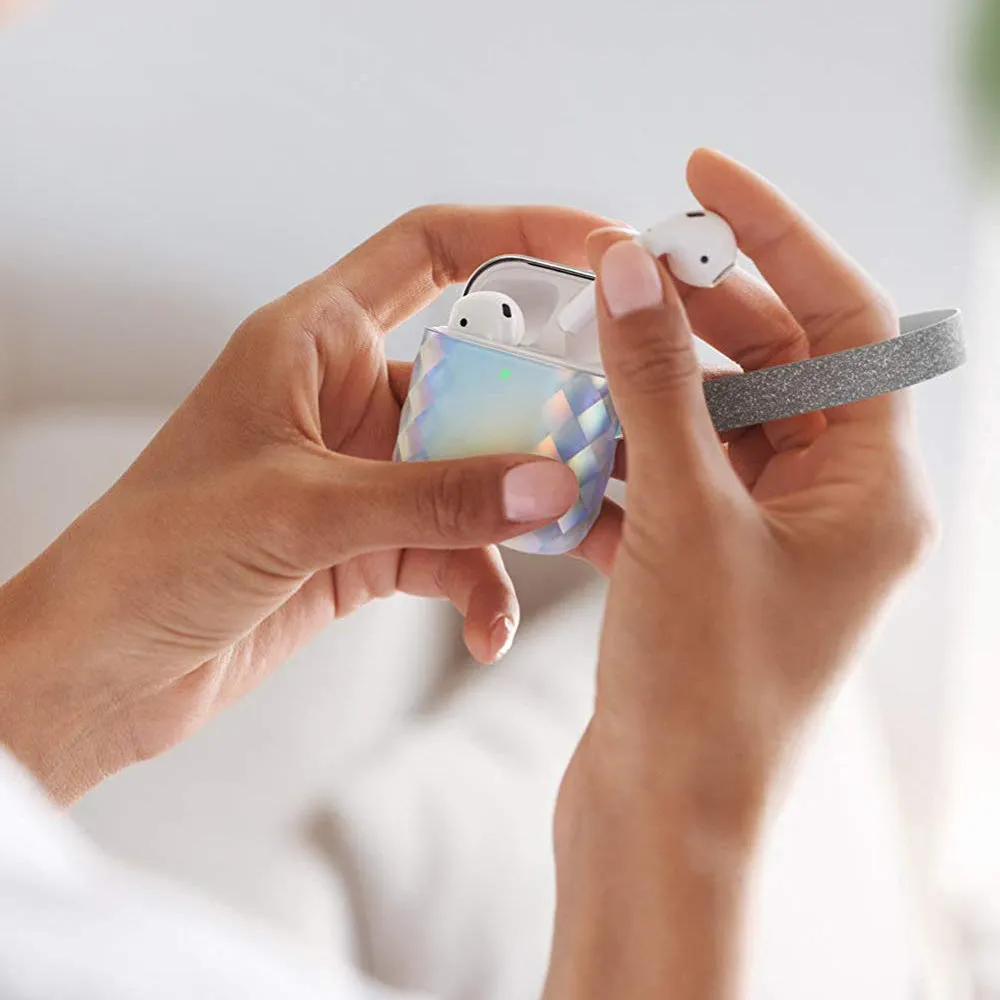AirPods 1 | 2 Gems Designer Case - Silver