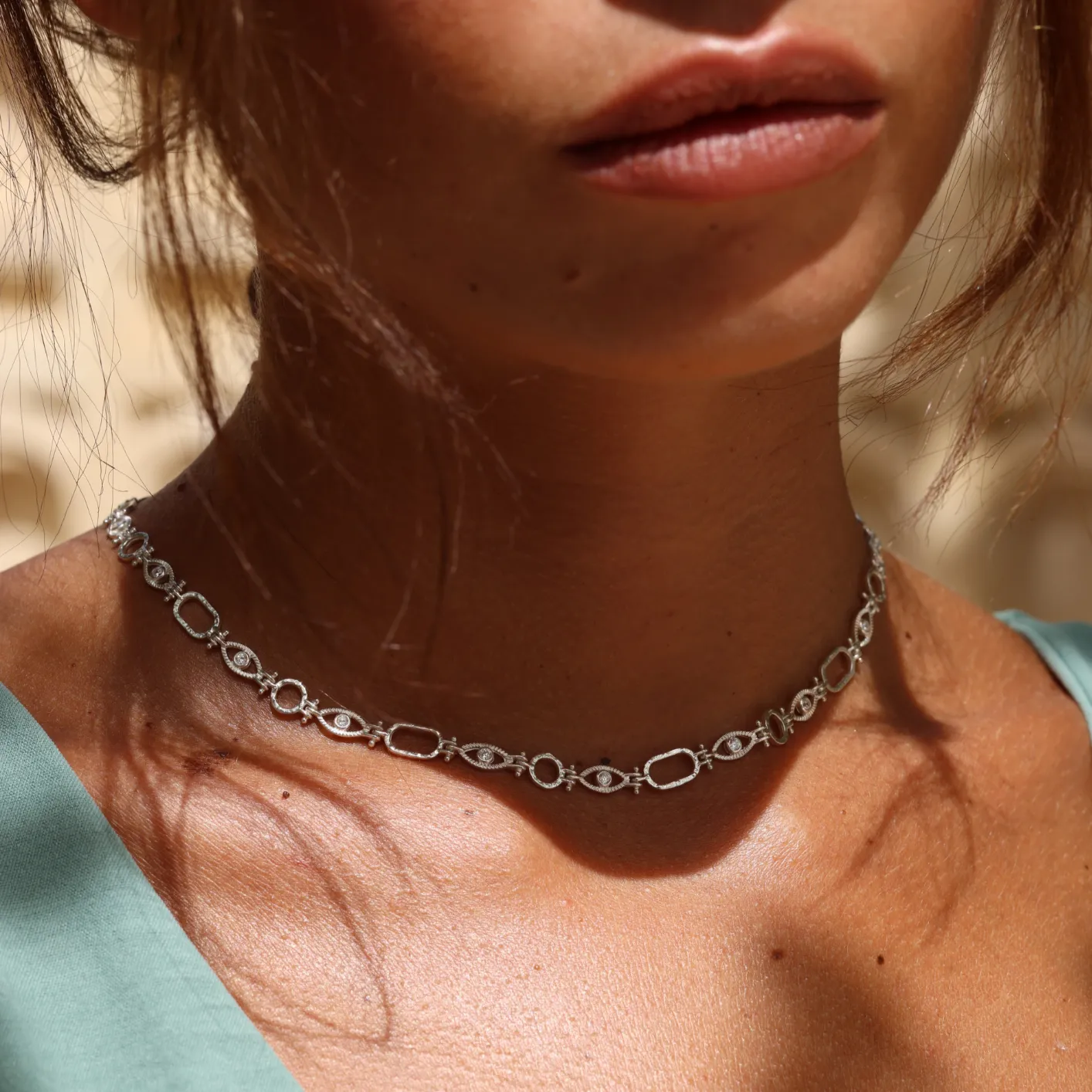All Seeing Eye Silver Necklace