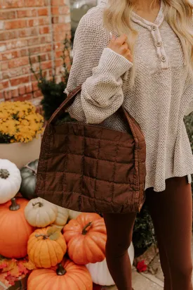 Always In Style Quilted Purse in Brown