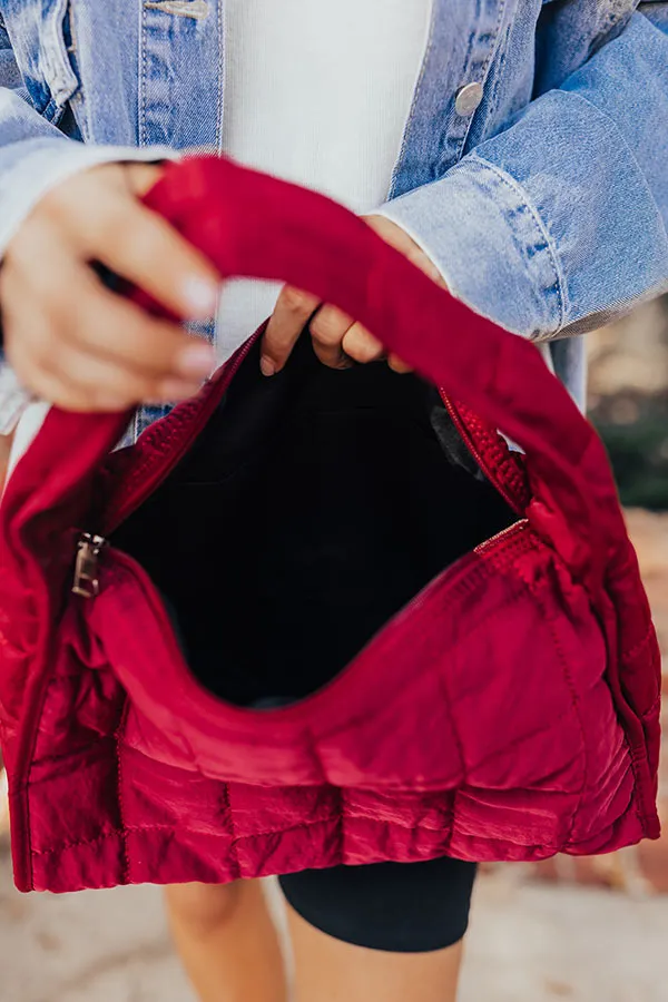 Always In Style Quilted Purse in Wine