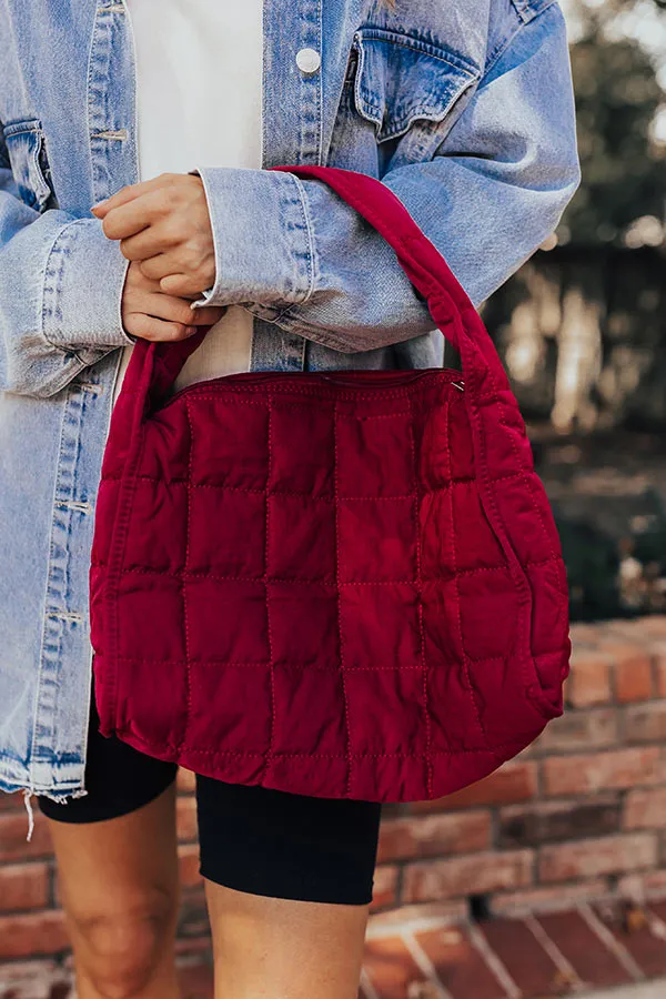 Always In Style Quilted Purse in Wine