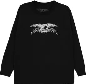 ANTI-HERO EAGLE YOUTH L/S TEE - BLACK WHITE