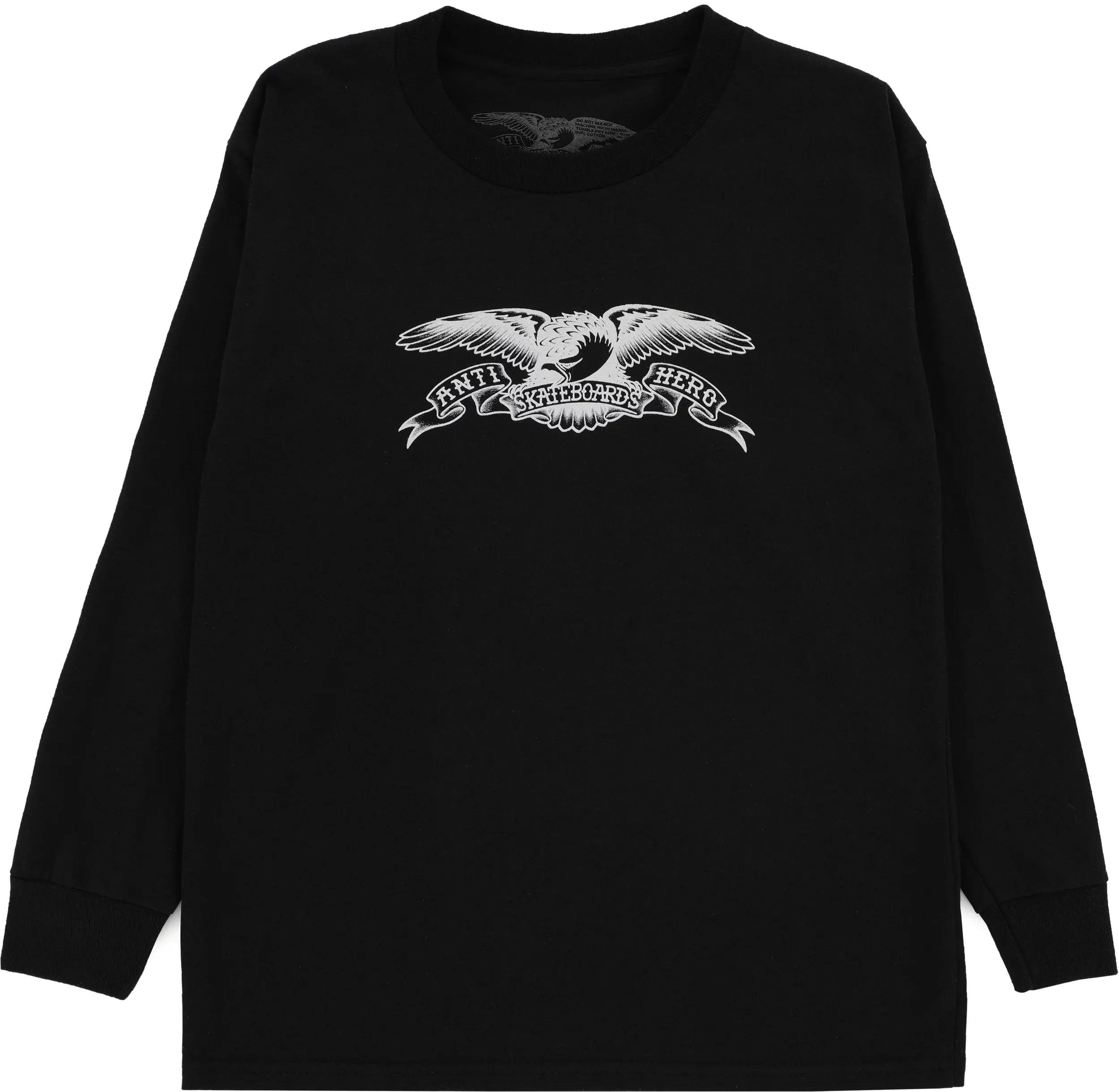 ANTI-HERO EAGLE YOUTH L/S TEE - BLACK WHITE