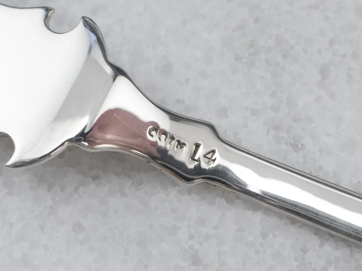 Antique Coin Silver Butter Knife
