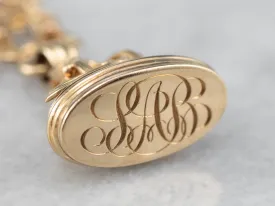 Antique "SAR" Watch Fob and Chain