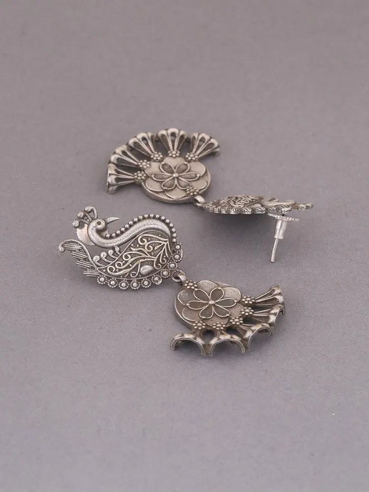 Antique Tanaz Oxidised Danglers