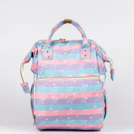 Art on Canvas - Chic Diaper Bag Backpack for New Moms, Unicorn