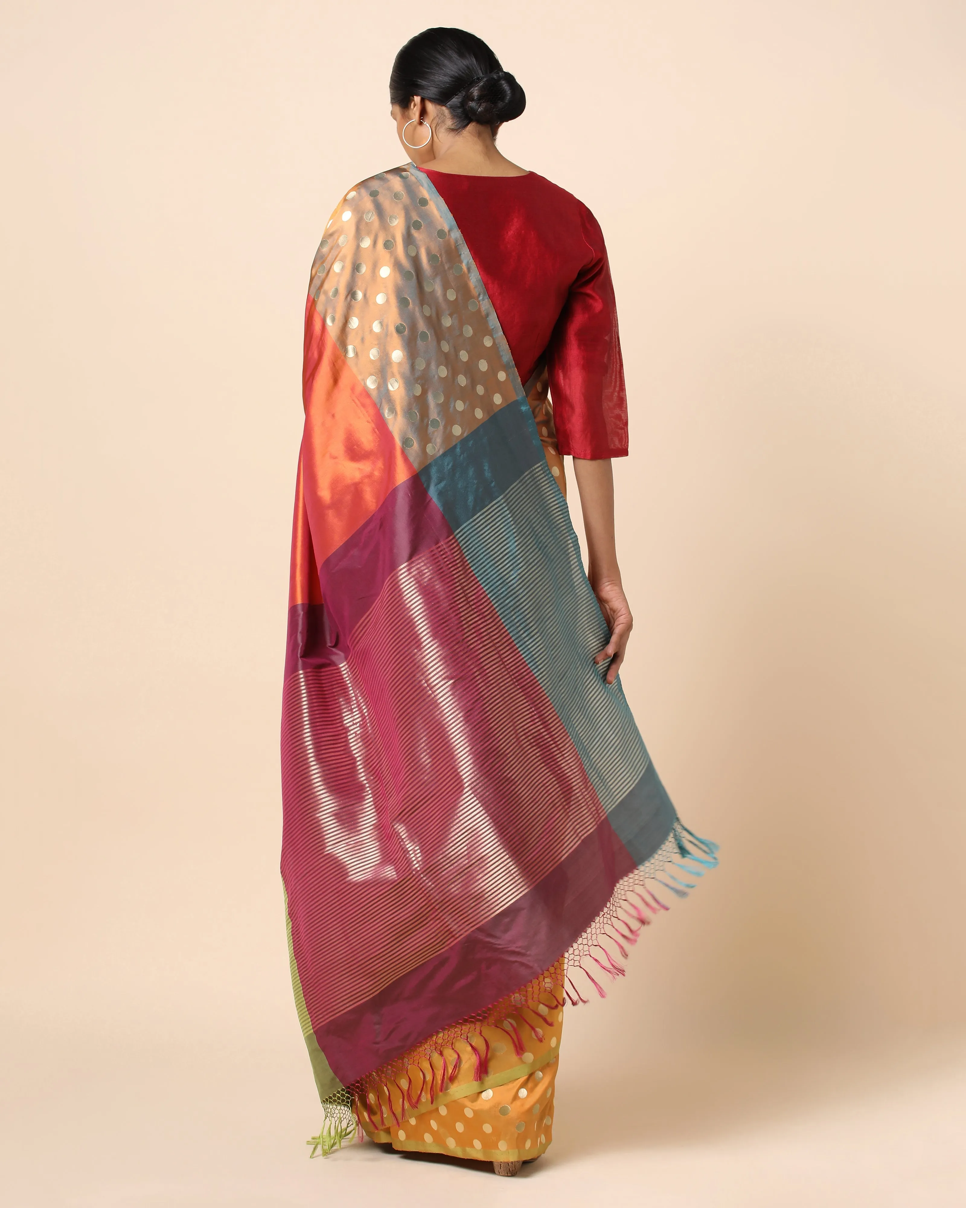 Ashni Cutwork Silk Saree