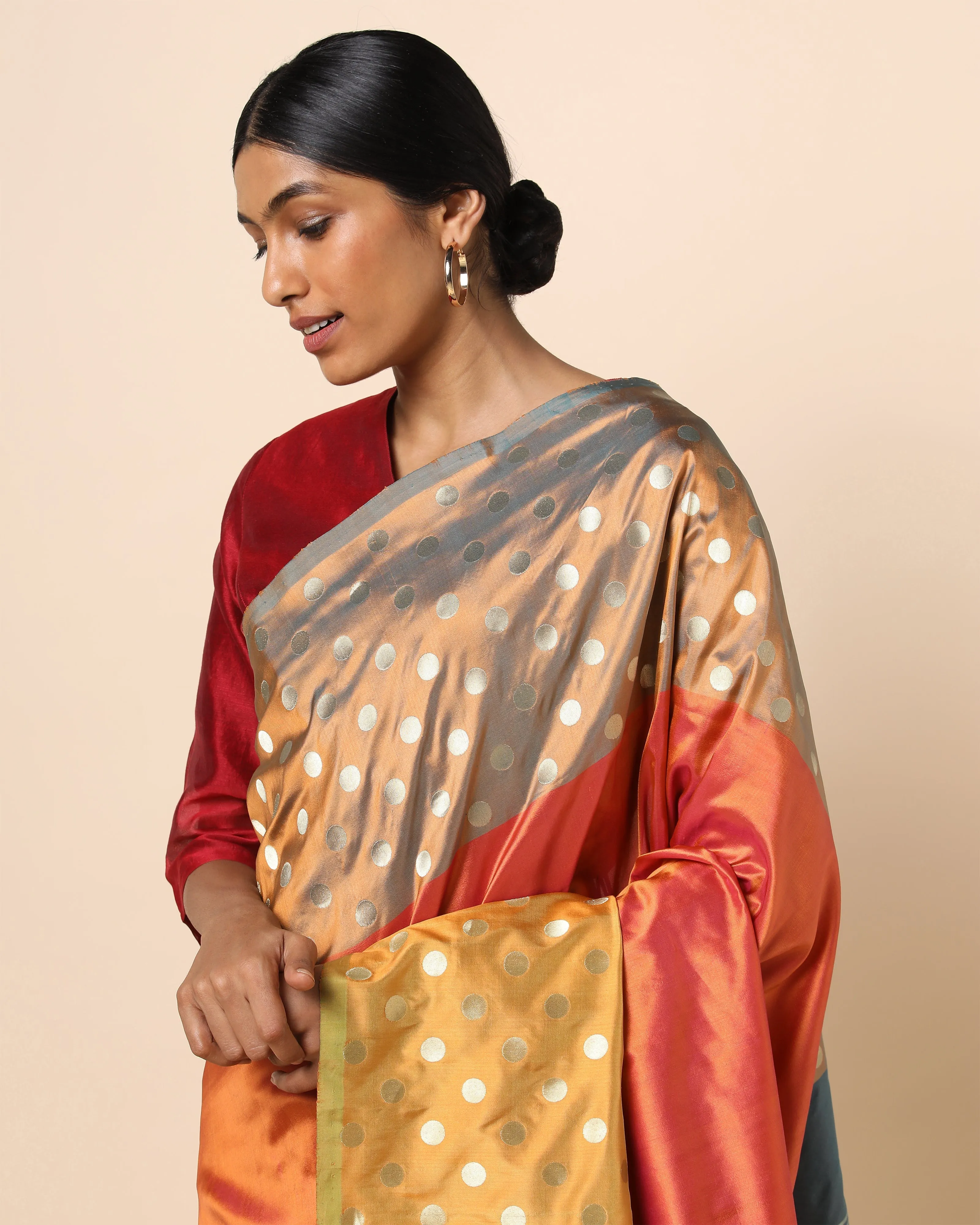 Ashni Cutwork Silk Saree