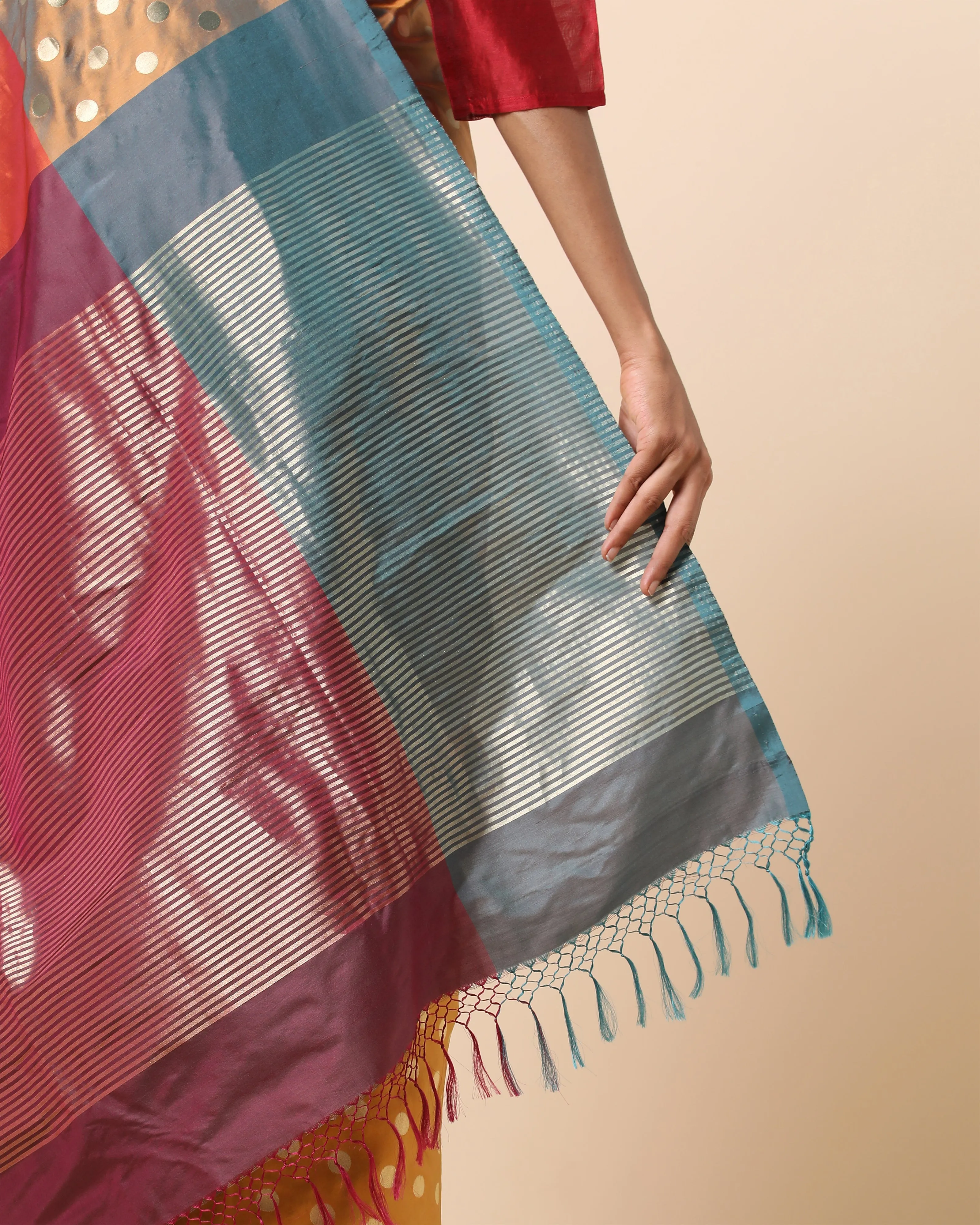 Ashni Cutwork Silk Saree