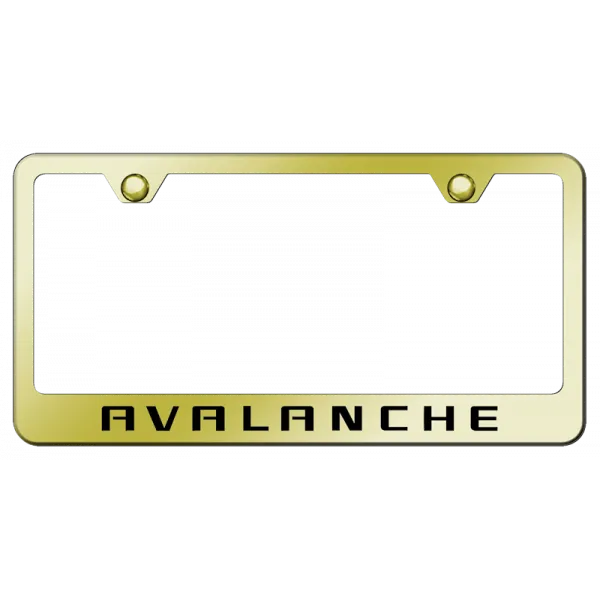 Avalanche Stainless Steel Frame - Laser Etched Gold