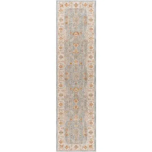 Avant Garde Blue, Grey & Rust Woven Area Rug -  Available in a Variety of Sizes