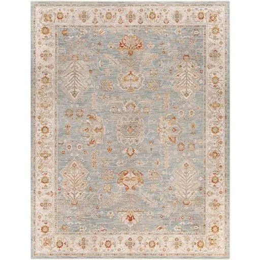 Avant Garde Blue, Grey & Rust Woven Area Rug -  Available in a Variety of Sizes