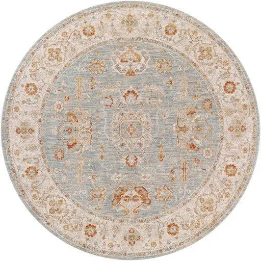 Avant Garde Blue, Grey & Rust Woven Area Rug -  Available in a Variety of Sizes