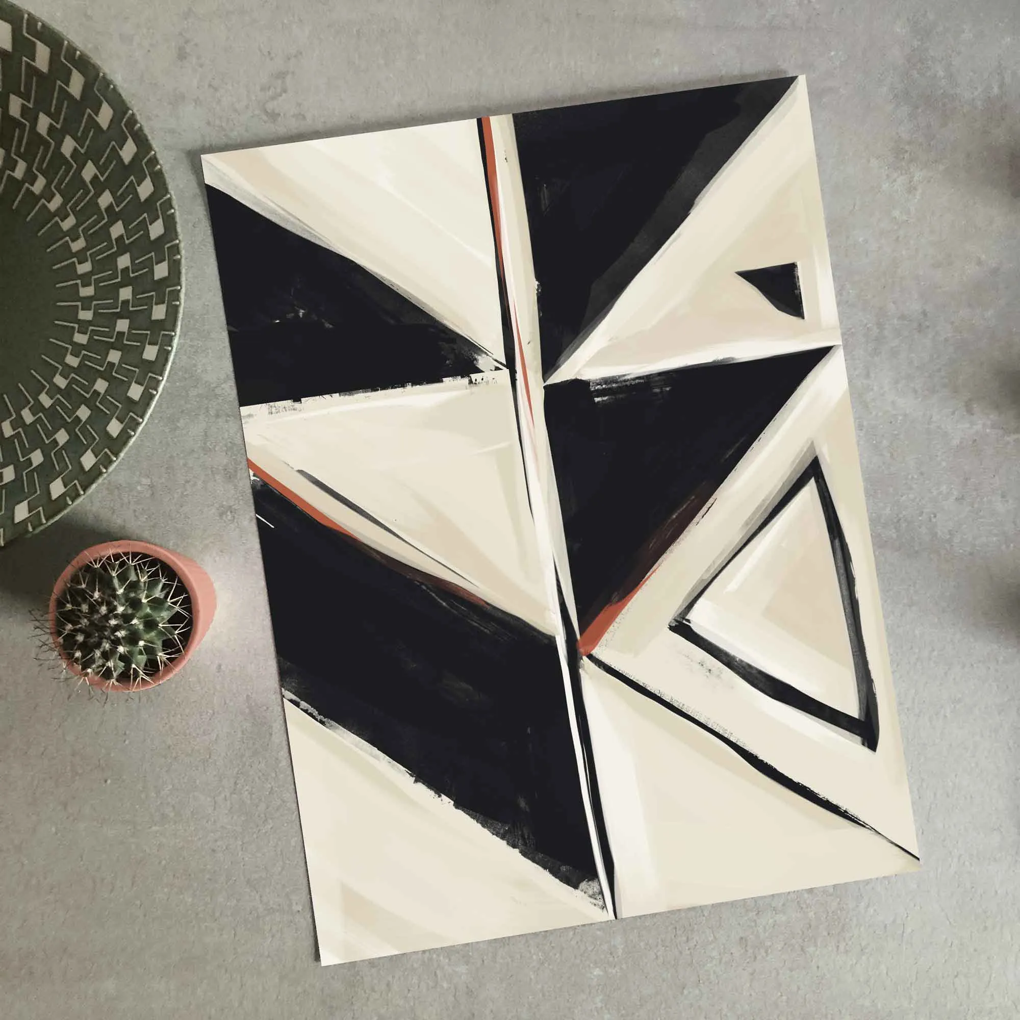 Aztec Shapes Art Print