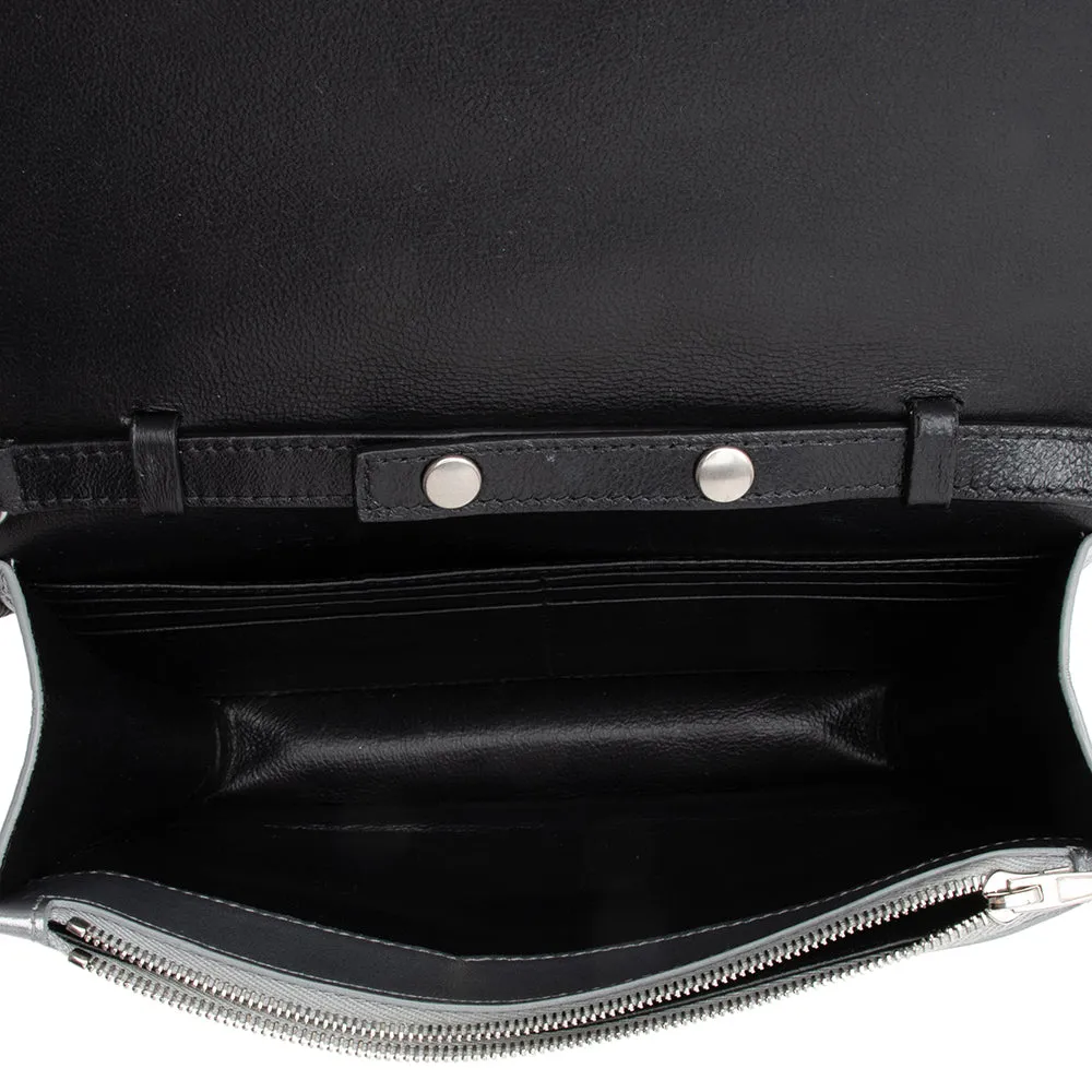 Balenciaga Quilted Metallic Leather B Dot Shoulder Bag
