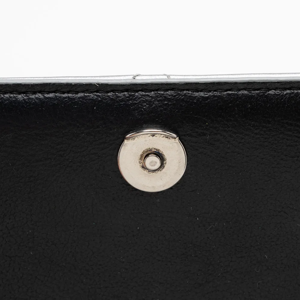 Balenciaga Quilted Metallic Leather B Dot Shoulder Bag