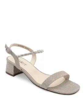 Bella Diamante Ankle Strap Heeled Sandals