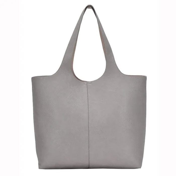 BGW81617 Monogrammable Modern Shoulder Tote w/ Removable Pouch