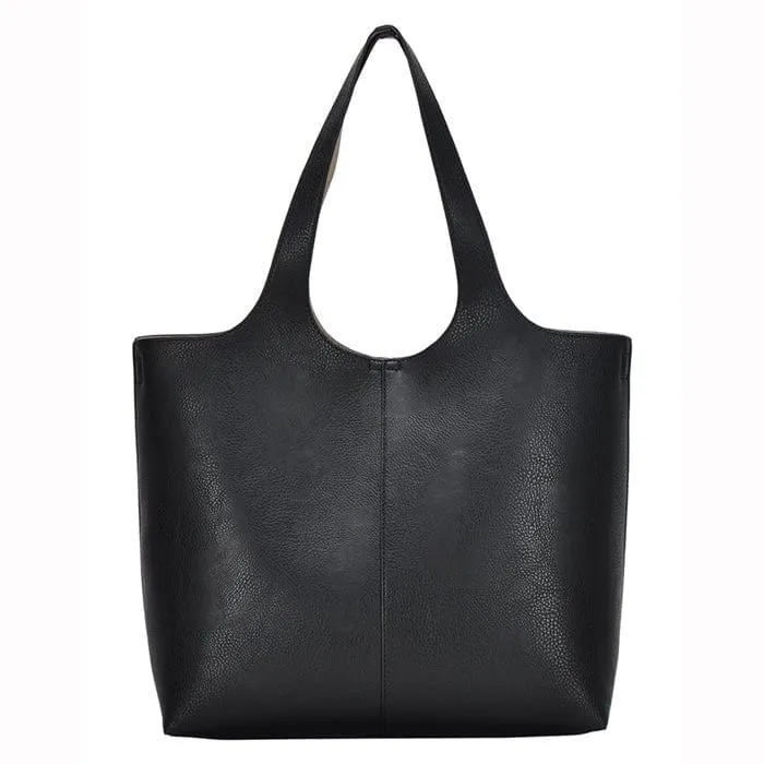 BGW81617 Monogrammable Modern Shoulder Tote w/ Removable Pouch