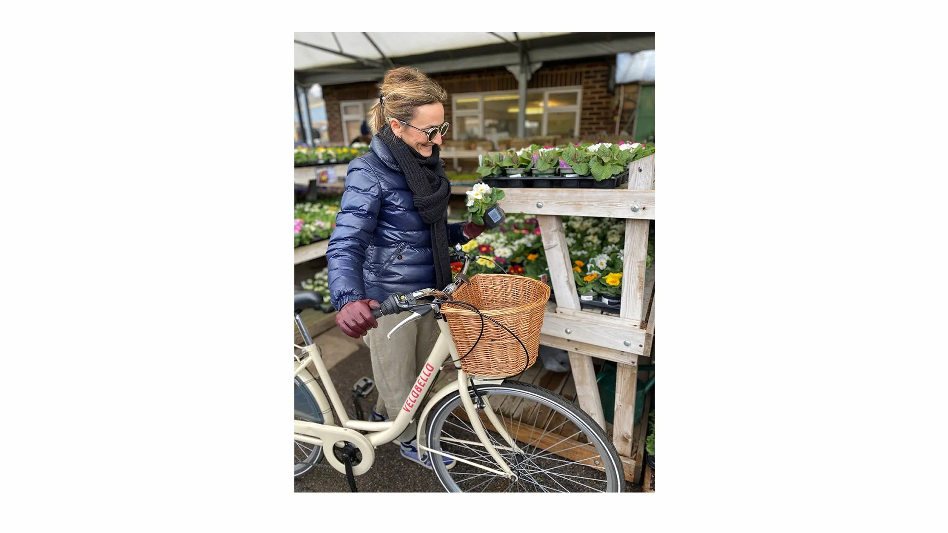 Bicycle Handlebar Wicker basket