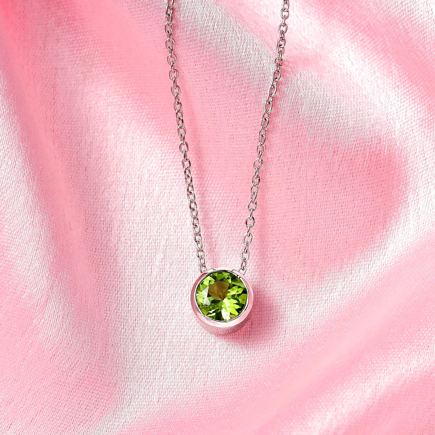 Birthstone Pendant with Chain