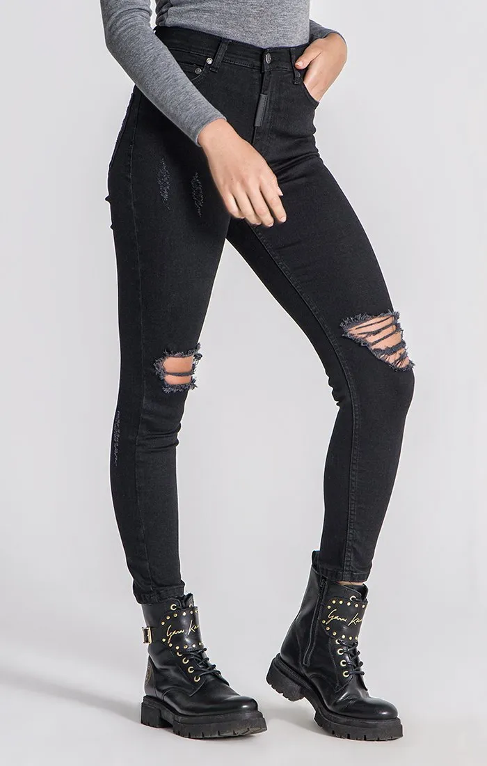 Black Core Ripped Jeans