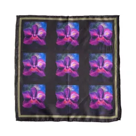 Black Orchid - Silk Pocket Square