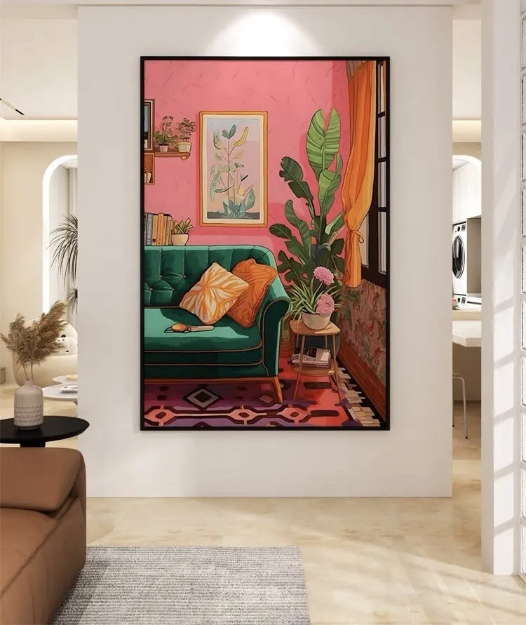 Bohemian Home Style Wall Art with Frame