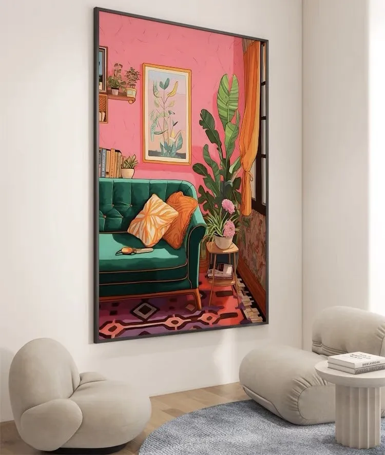 Bohemian Home Style Wall Art with Frame