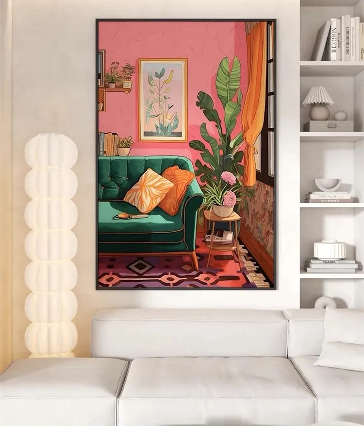 Bohemian Home Style Wall Art with Frame