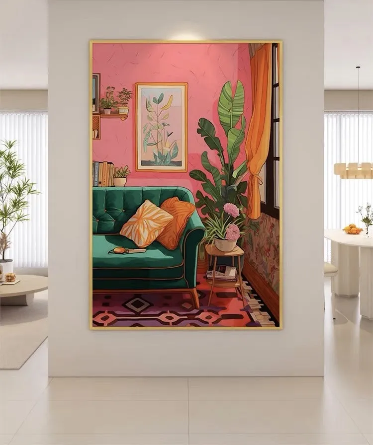 Bohemian Home Style Wall Art with Frame