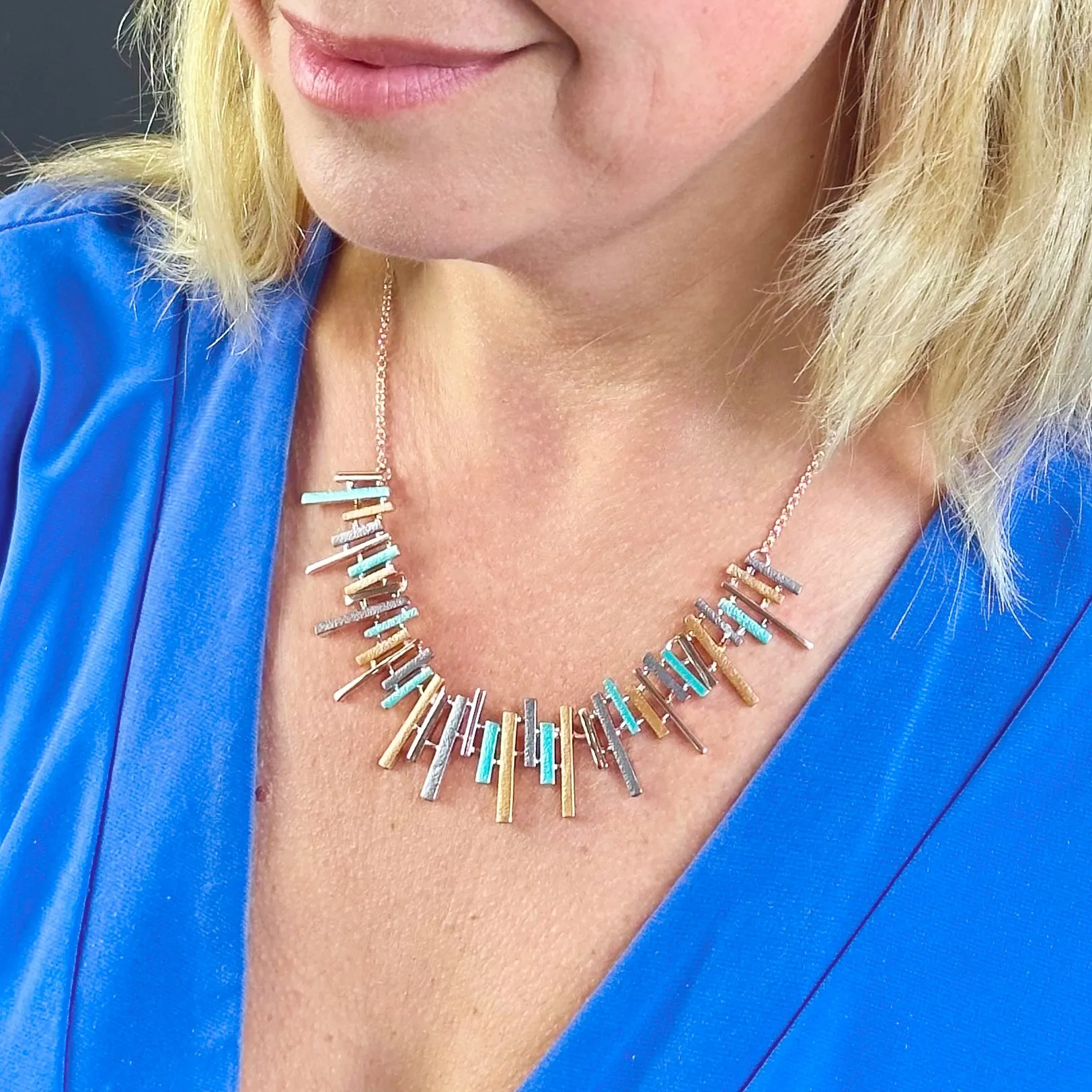 Boho Style Sun Ray Necklace