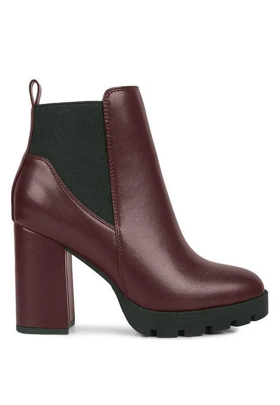Bolt Block Heeled Chelsea Boot