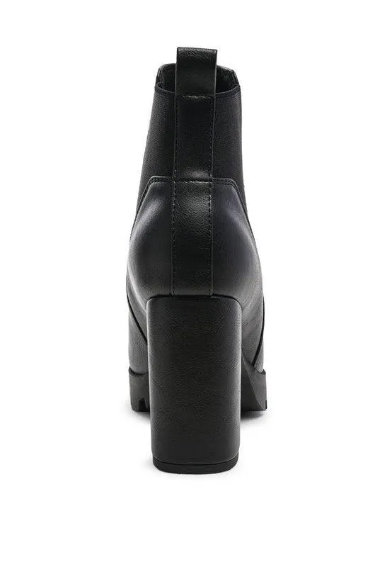 Bolt Block Heeled Chelsea Boot