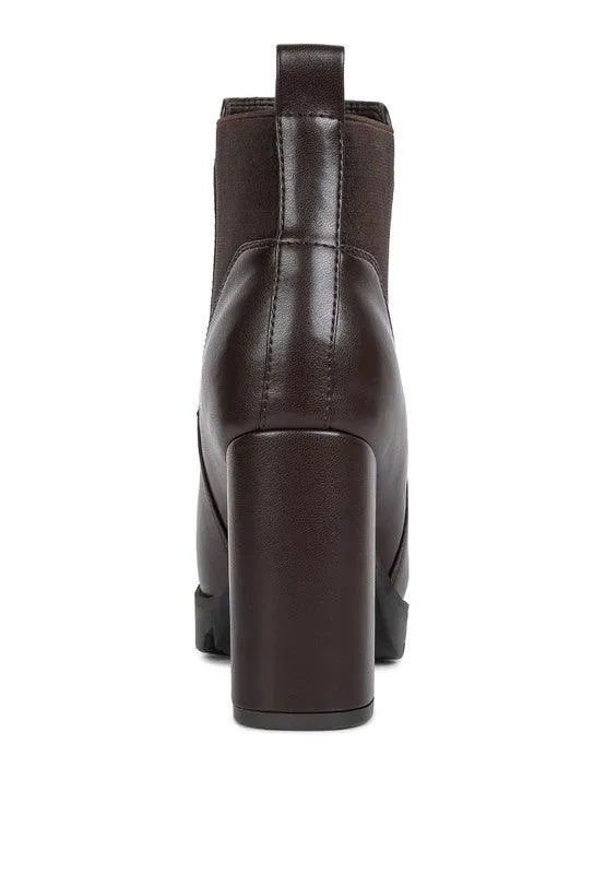 Bolt Block Heeled Chelsea Boot