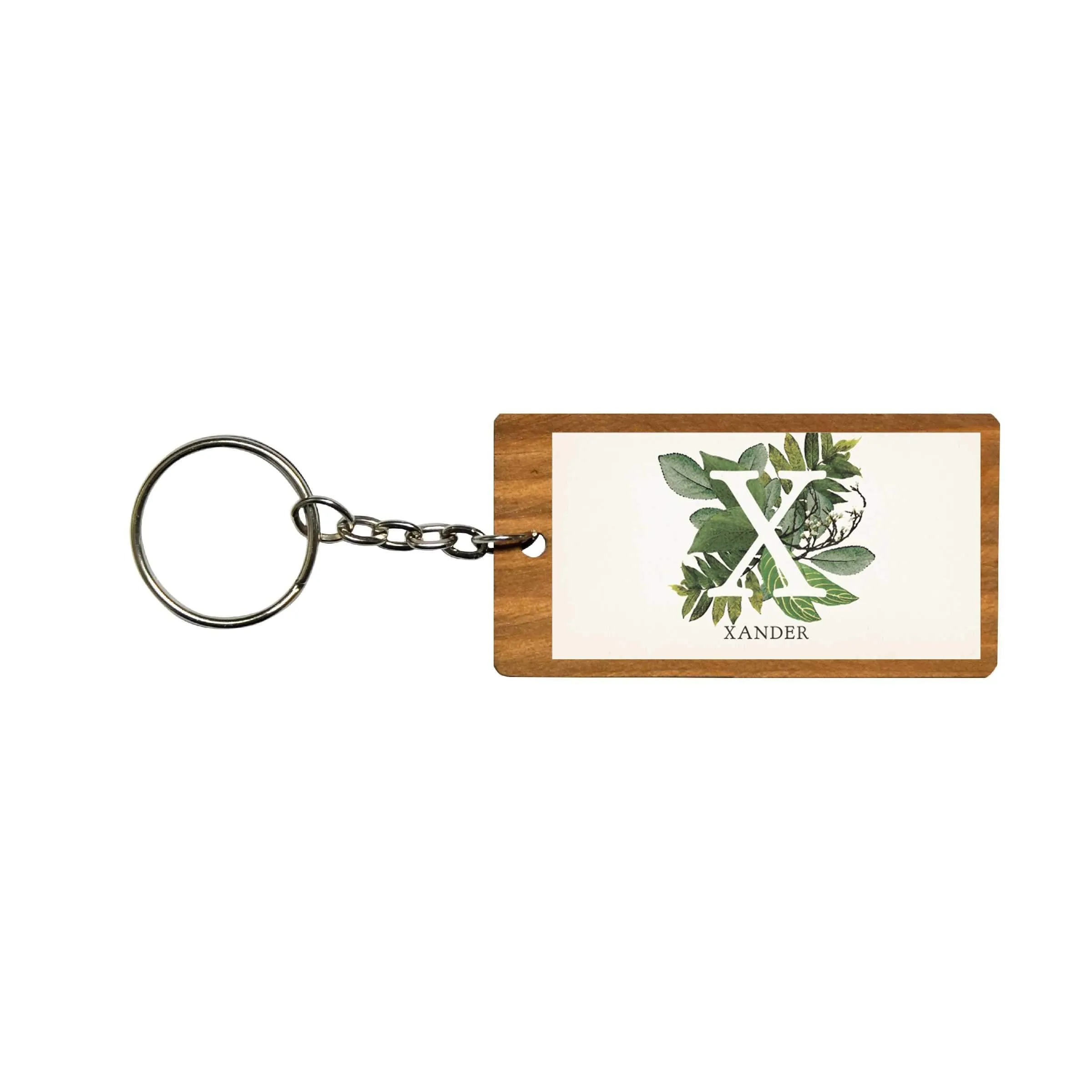 Botanical Monogram Keychain