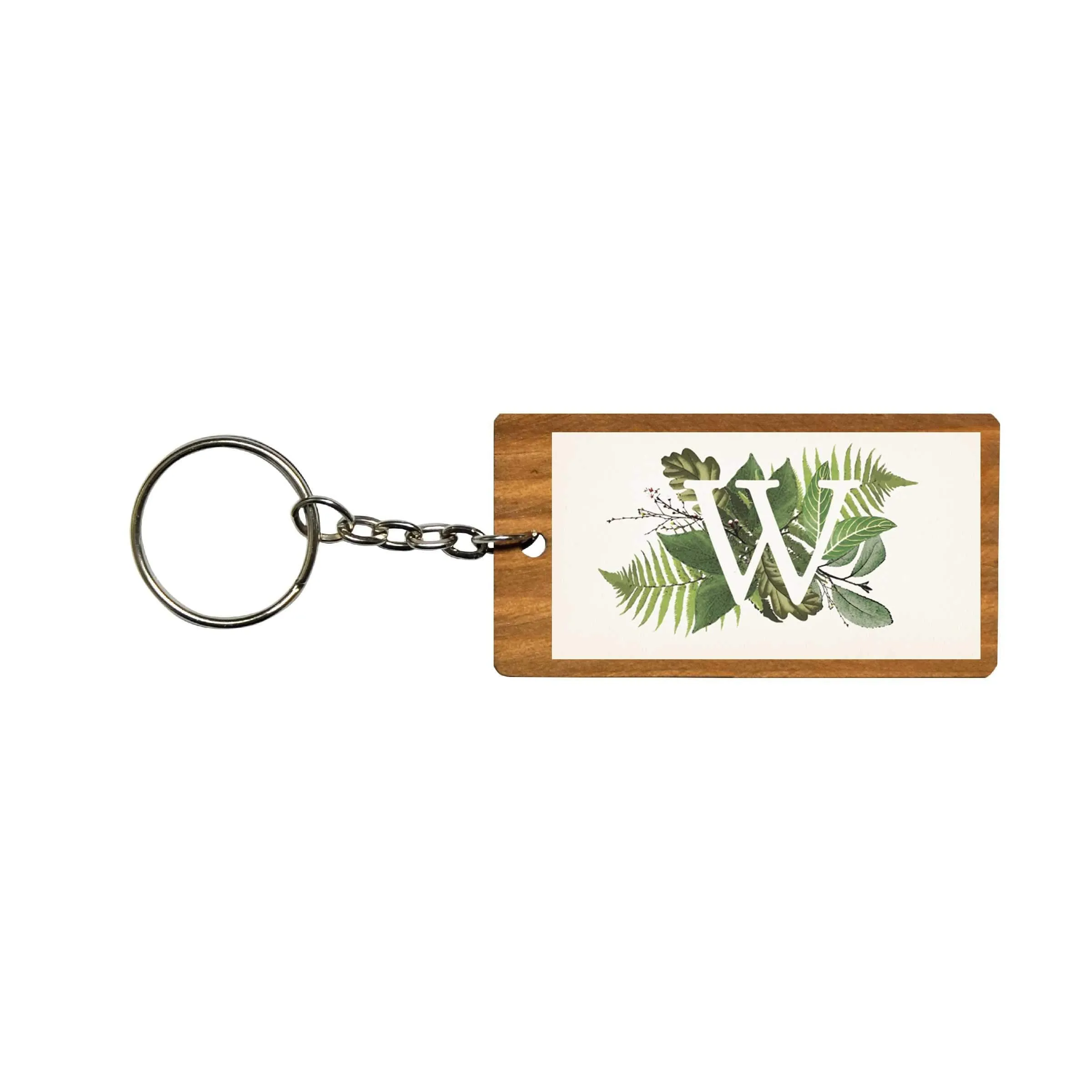 Botanical Monogram Keychain