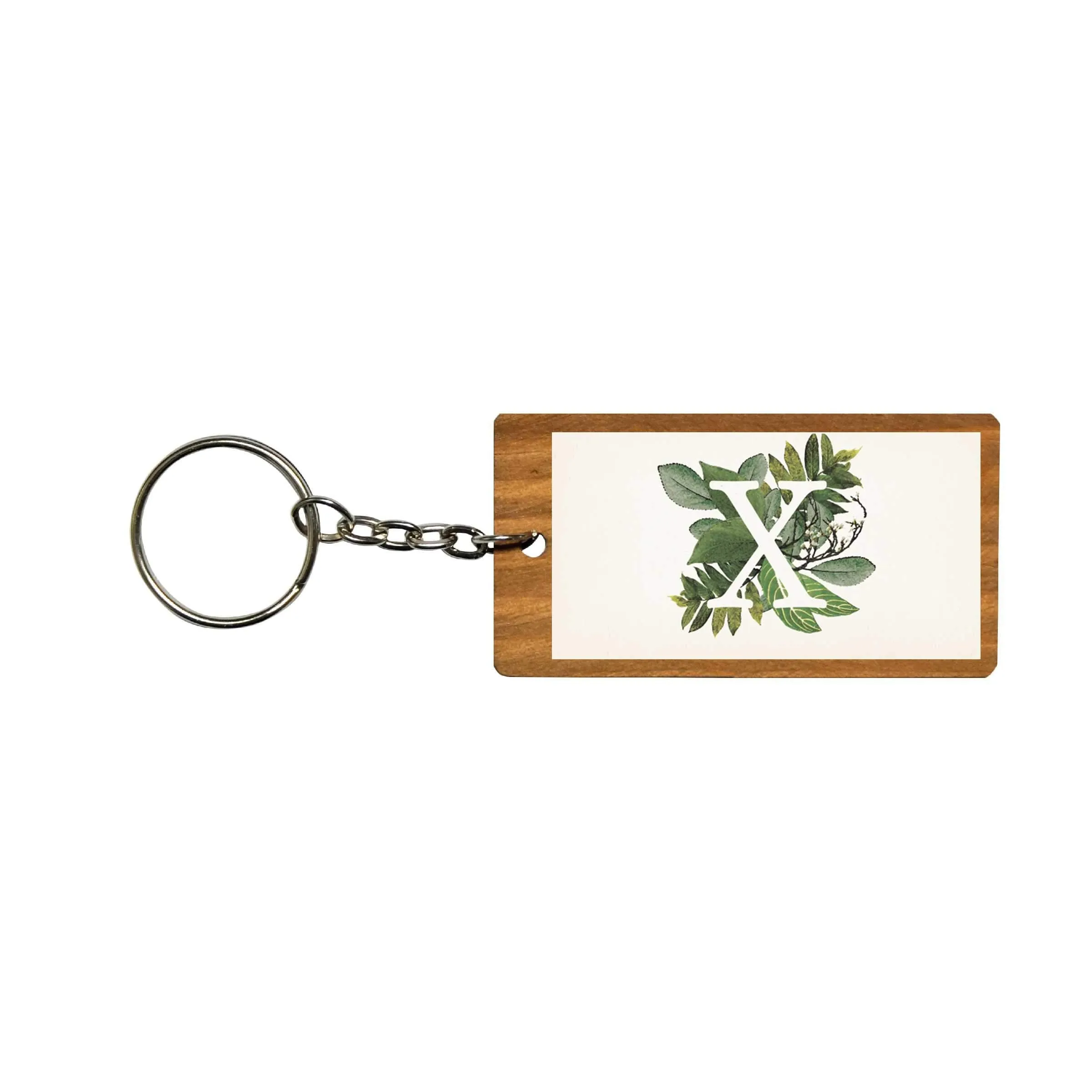 Botanical Monogram Keychain