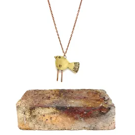 Brass bird pendant