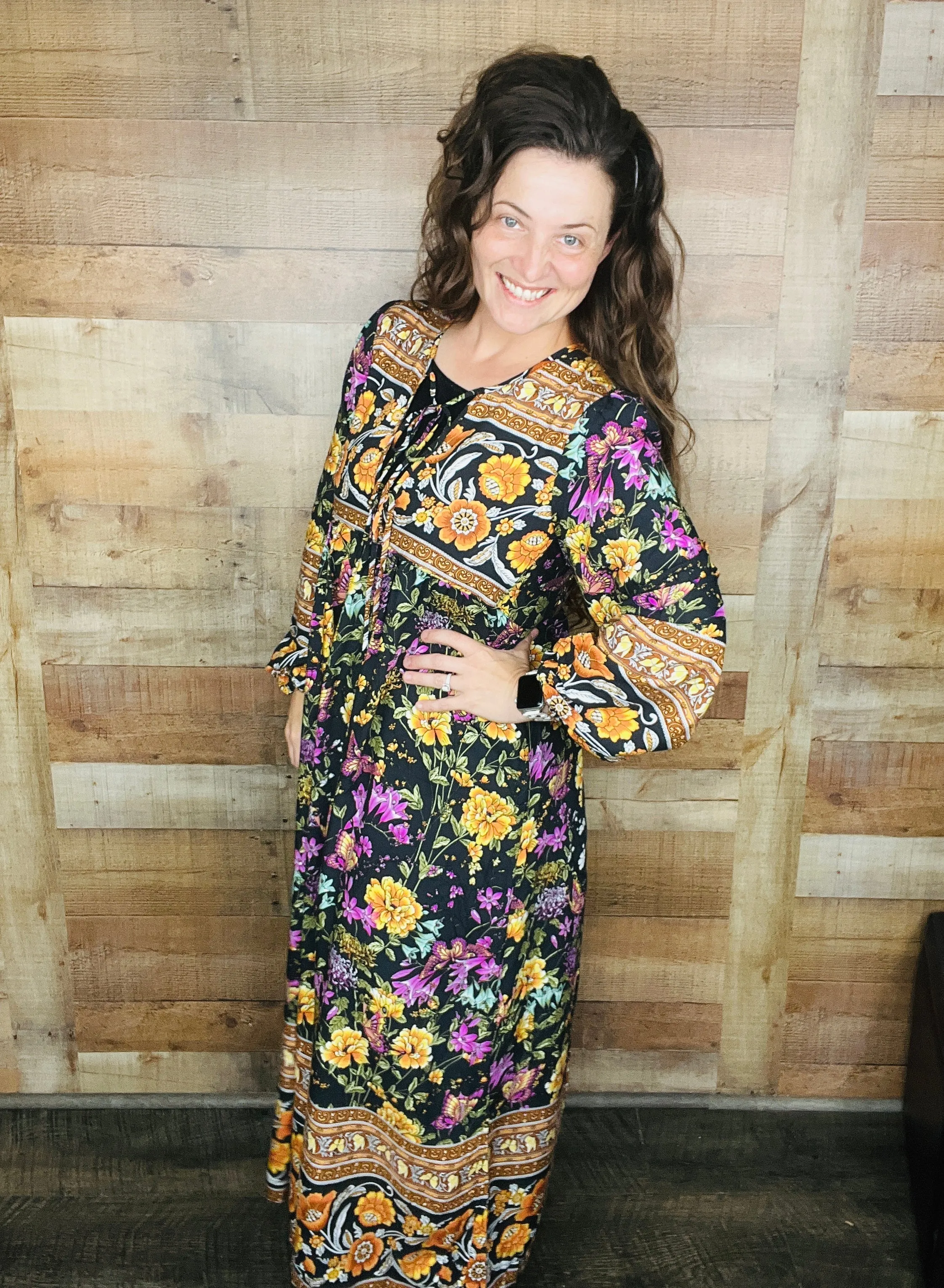 Breanna Boho Floral Dress