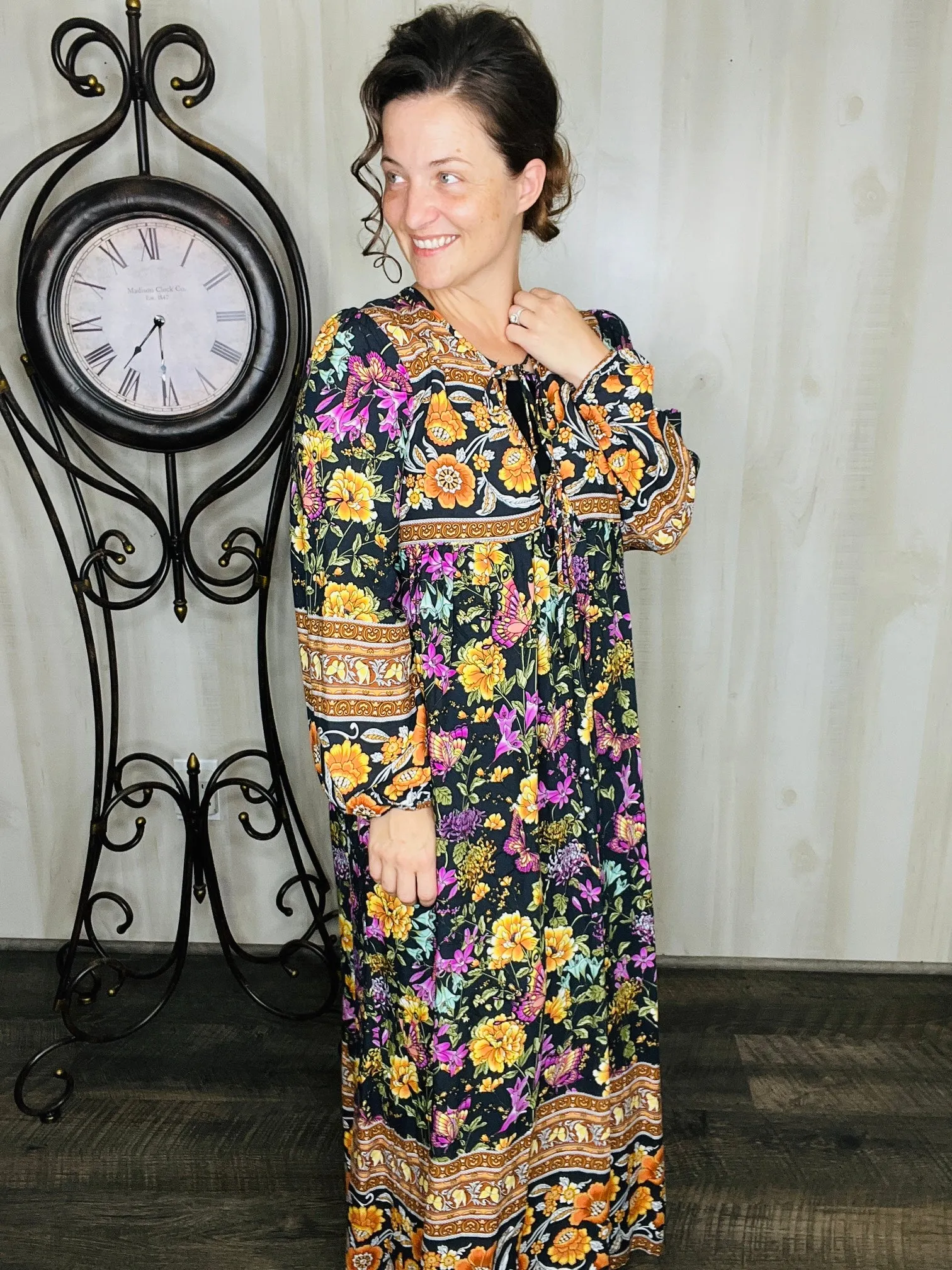 Breanna Boho Floral Dress