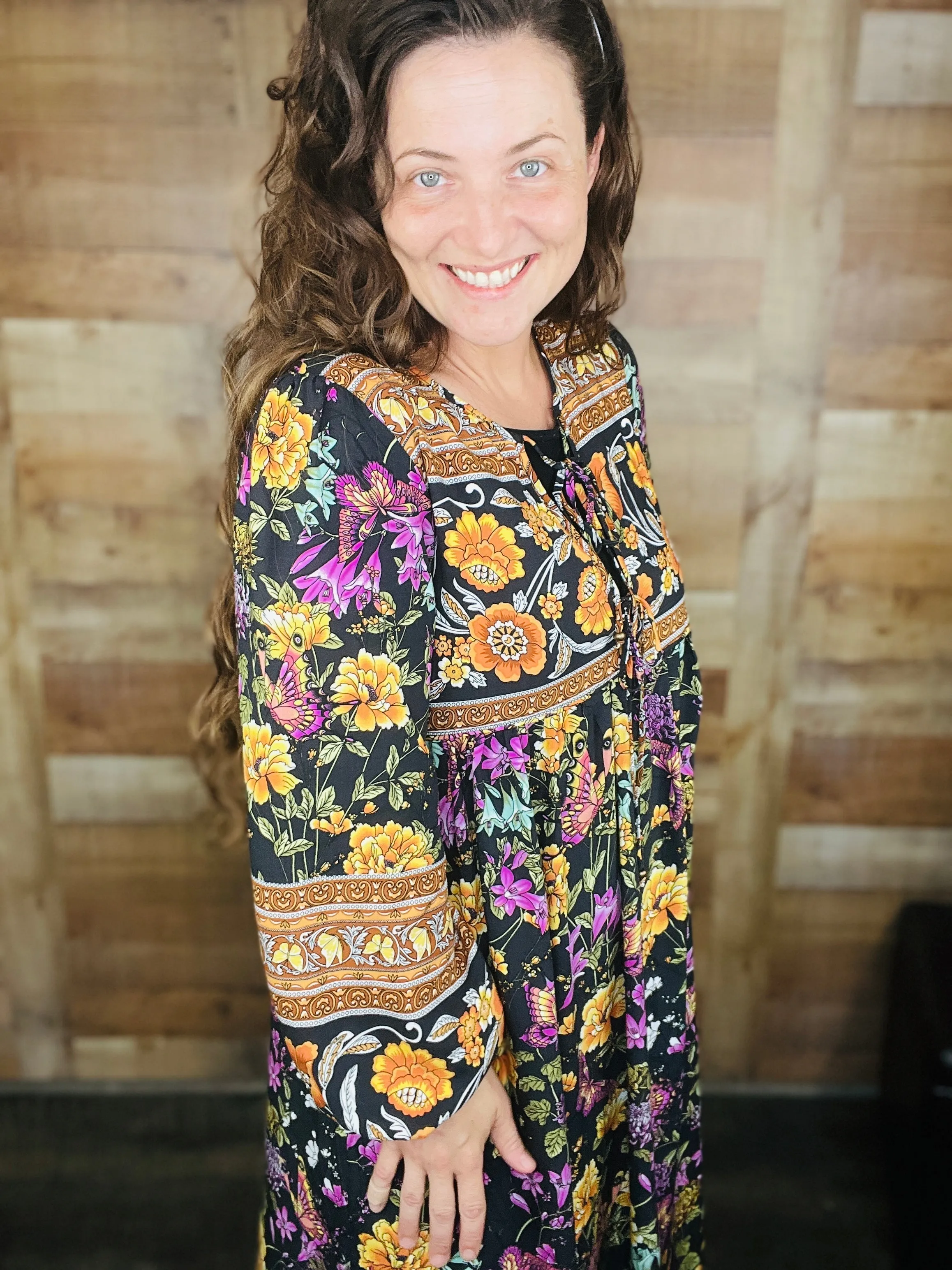Breanna Boho Floral Dress